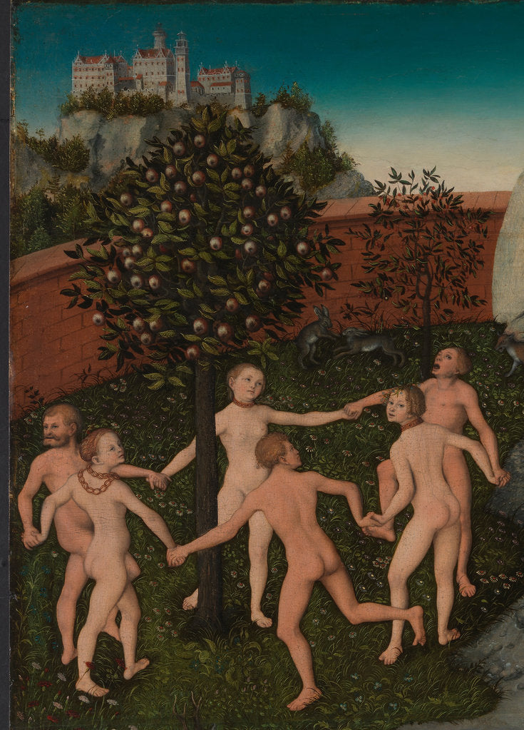Detail of The Golden Age (Detail) by Lucas Cranach the Elder