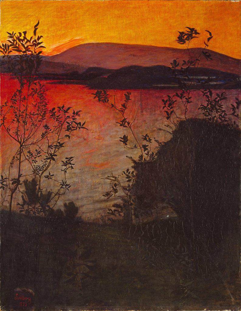 Detail of Evening Glow by Harald Sohlberg