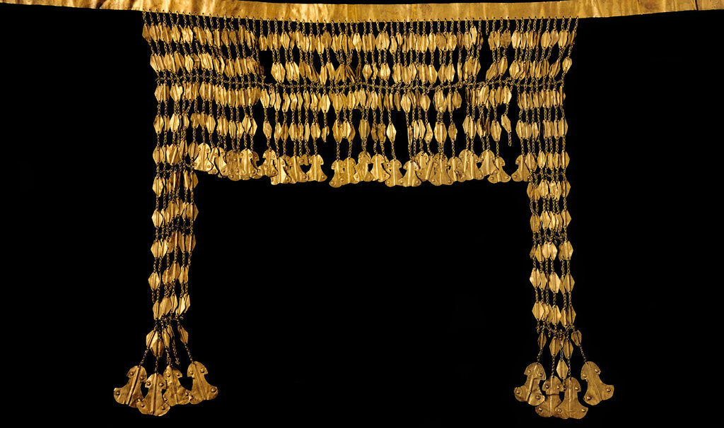 Detail of Small Diadem with pendants by Priam?s Treasure Gold of Troy