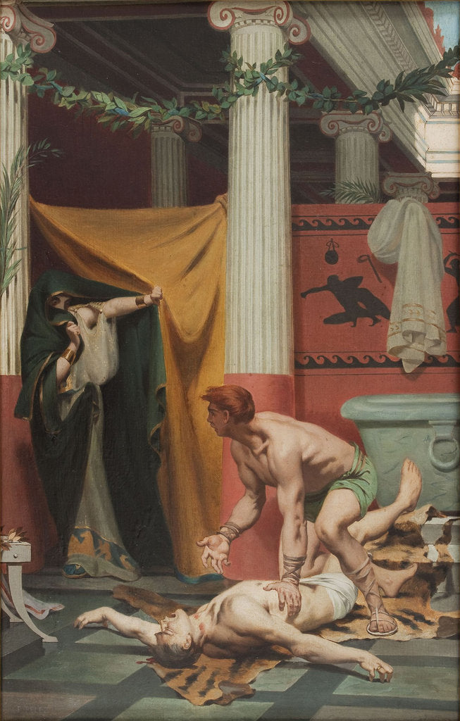 Detail of The Death of the Emperor Commodus by Fernand Pelez