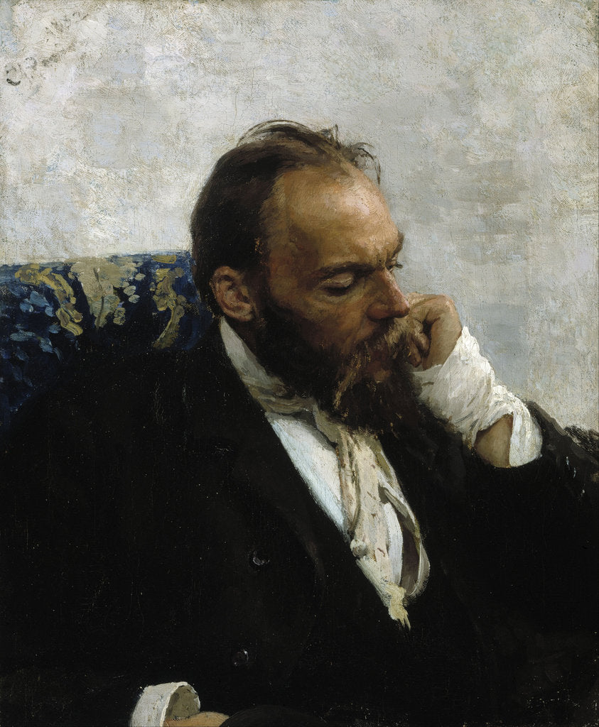 Detail of Portrait of Professor Ivanov by Ilya Yefimovich Repin