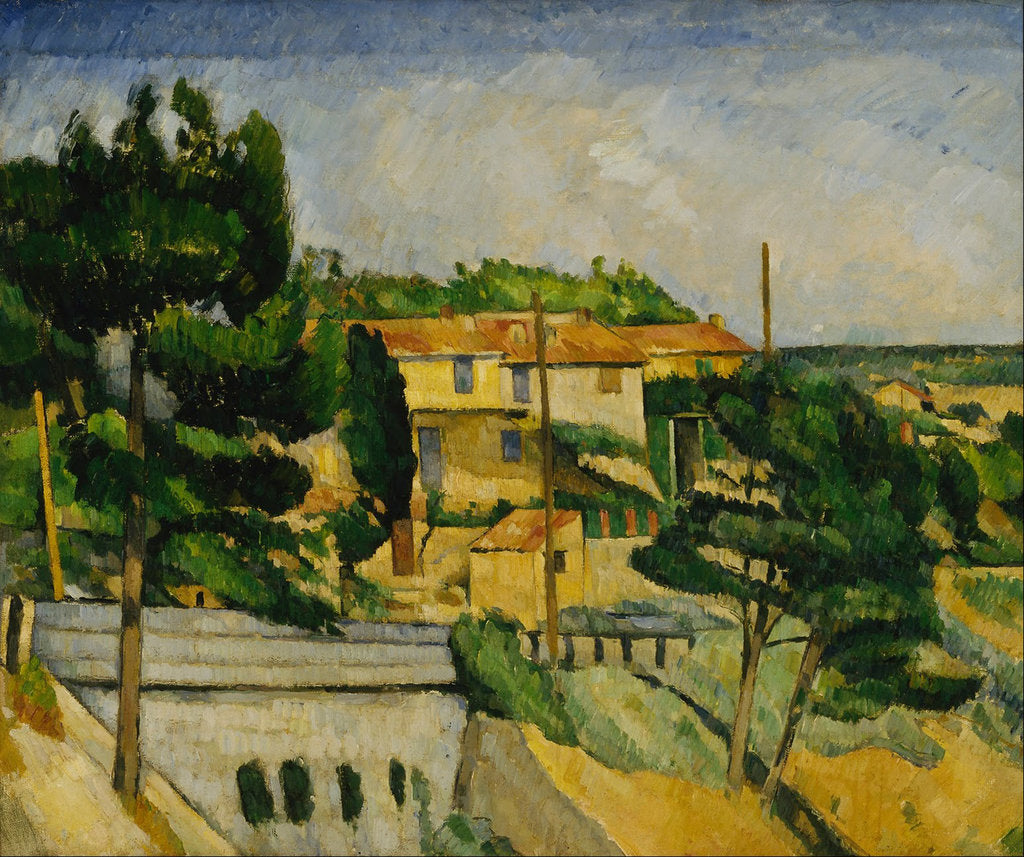 Detail of The Road Bridge at LEstaque by Paul Cézanne