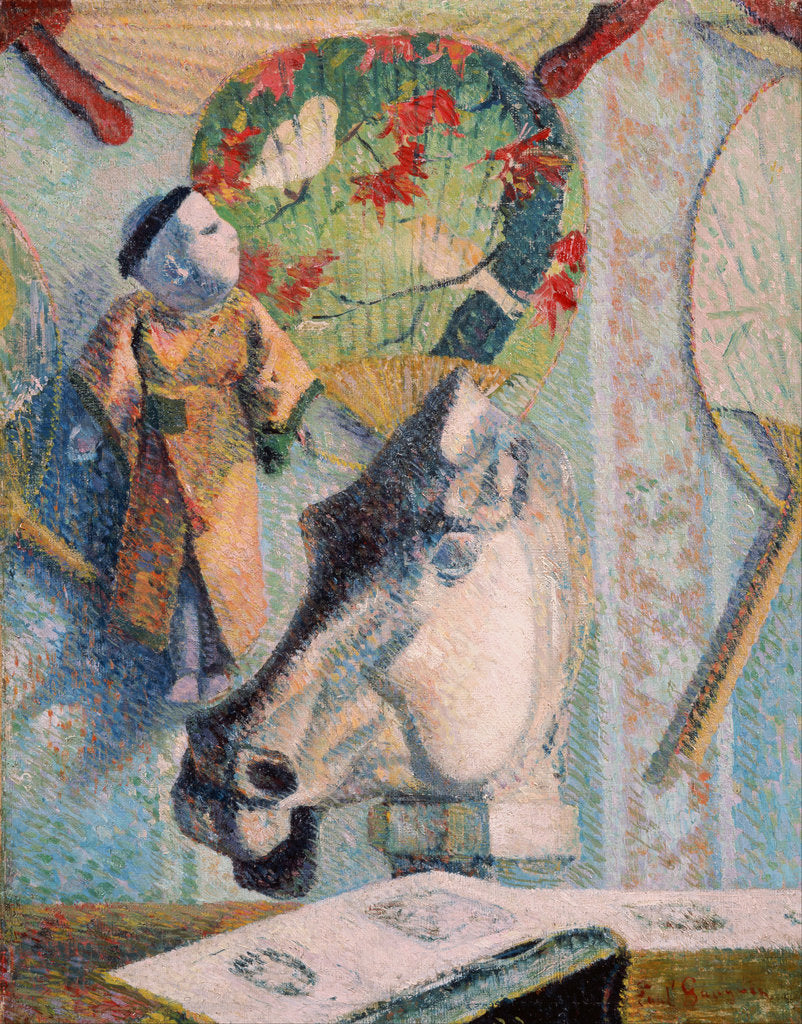 Detail of Still Life with Horses Head by Paul Eugéne Henri Gauguin