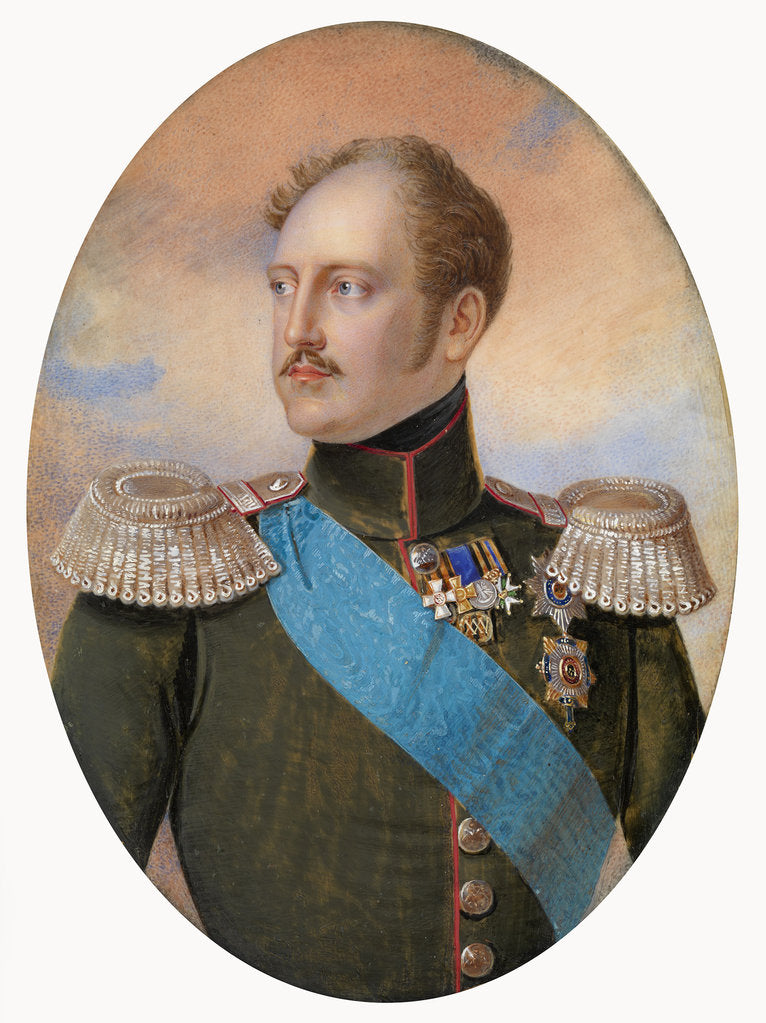 Detail of Portrait of Emperor Nicholas I by Ivan Andreyevich Winberg