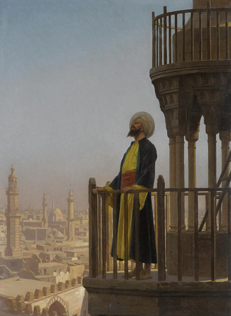 Detail of A muezzin by Jean-Léon Gerôme