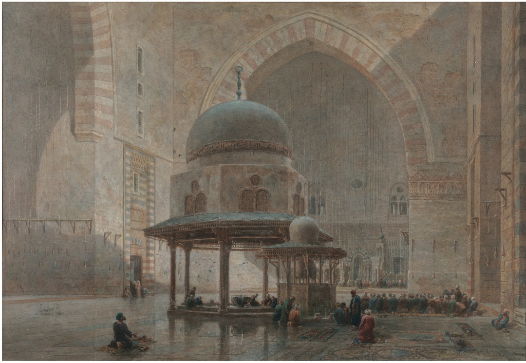 Detail of Interior of the Mosque-Madrassa of Sultan Hassan in Cairo by Edward Goodall