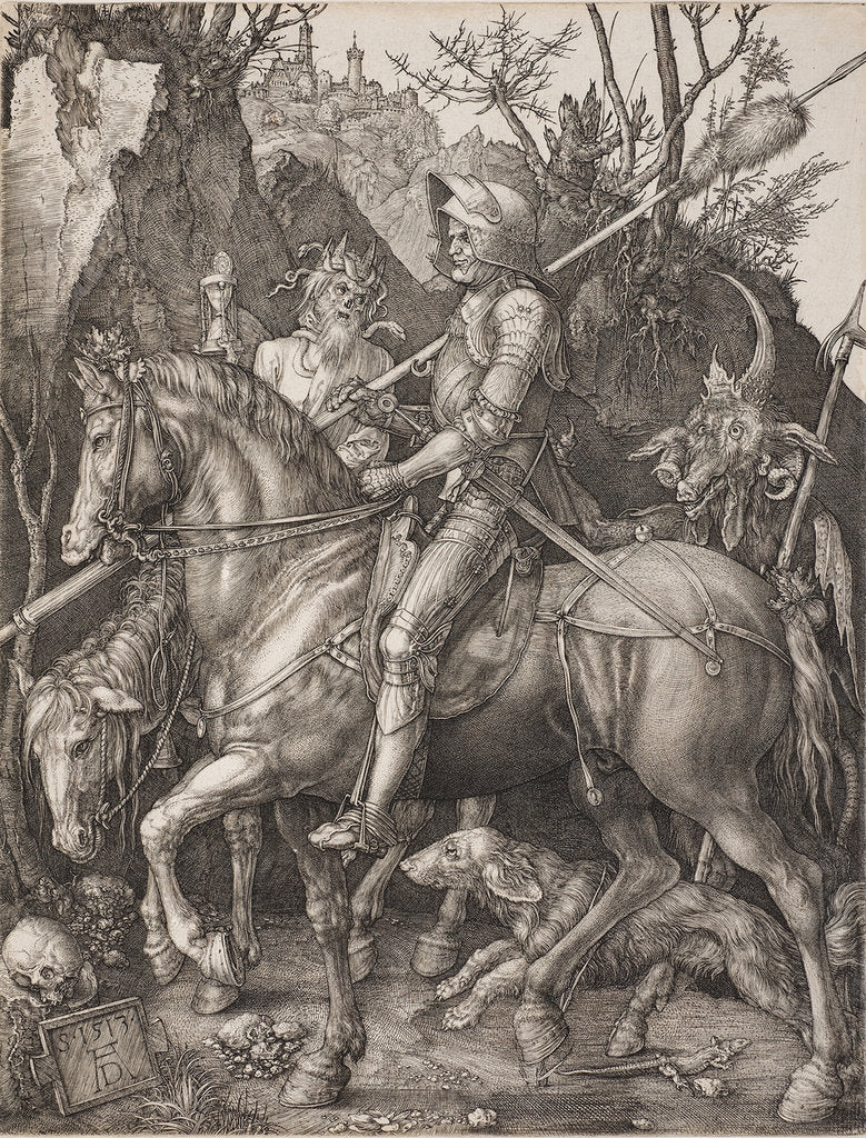 Detail of Knight, Death and the Devil by Albrecht Dürer