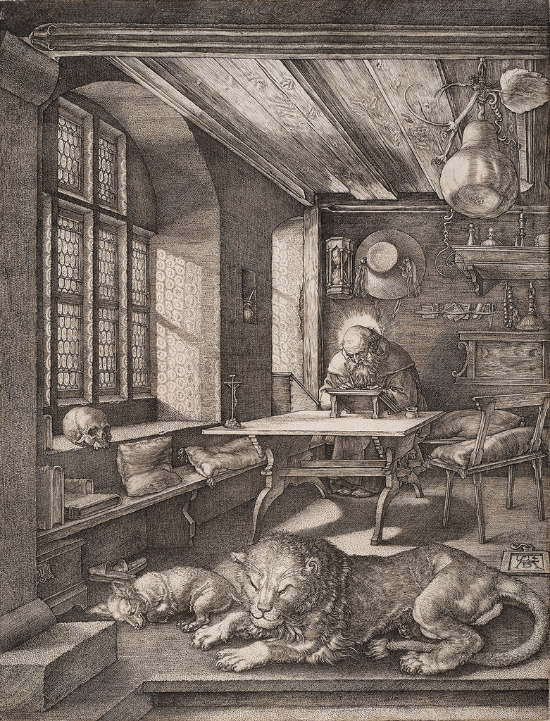 Detail of Saint Jerome in his Cell by Albrecht Dürer