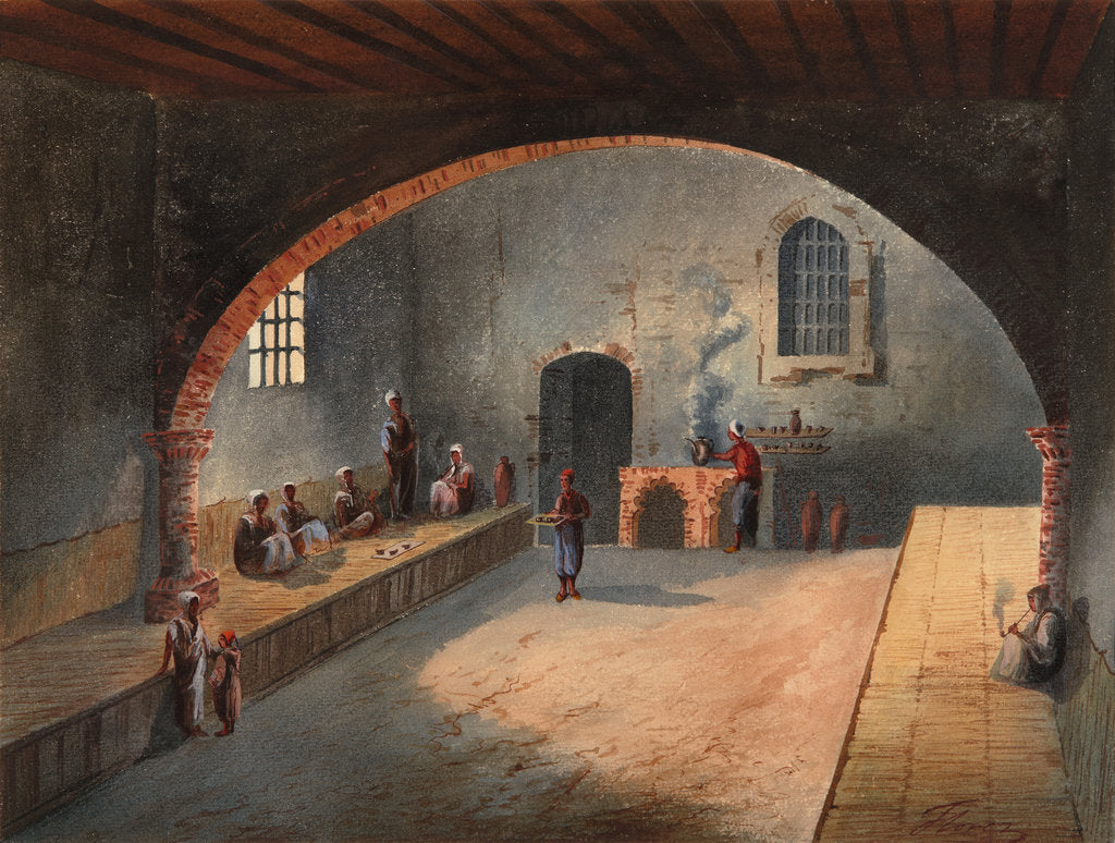 Detail of The Algerian Café by Eduardo Flores Ibáñez