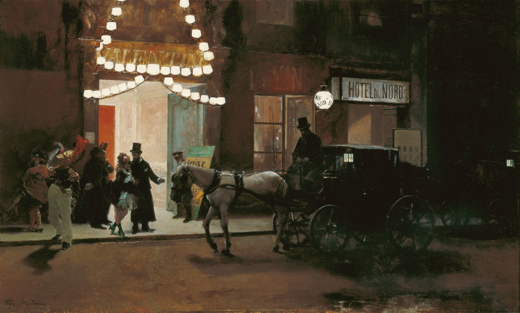 Detail of Leaving the Masqued Ball by Raimundo de Madrazo y Garreta