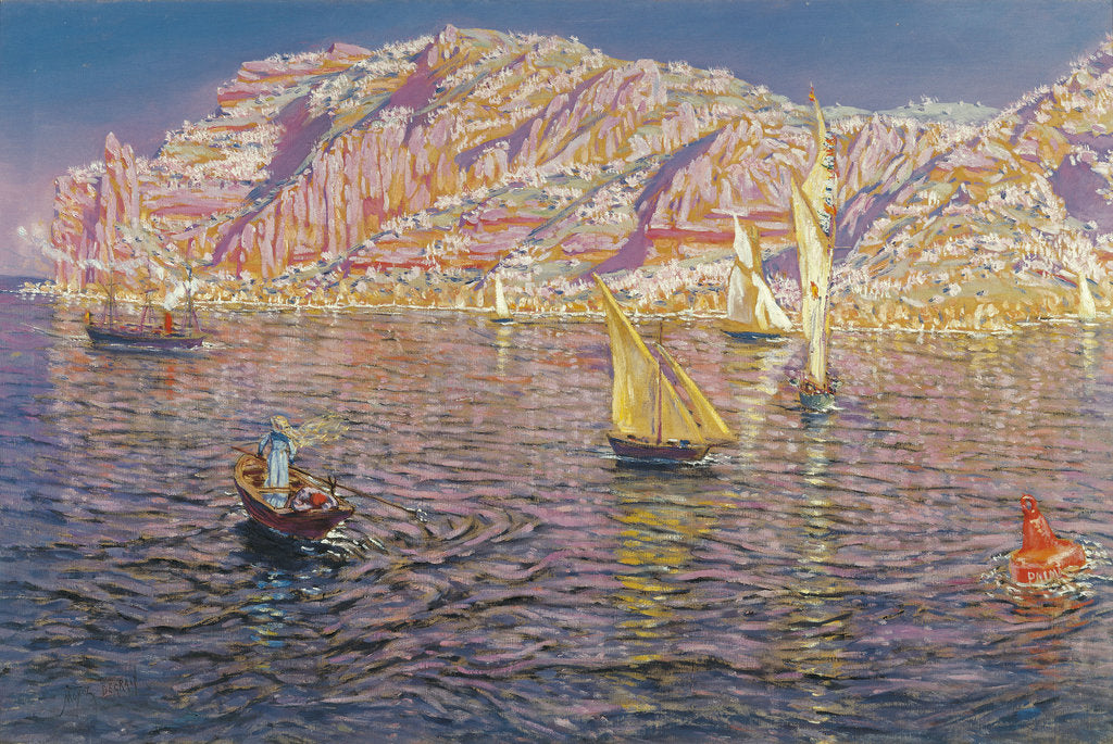 Detail of View of the Bay of Palma de Mallorca by Antonio Muñoz Degraín