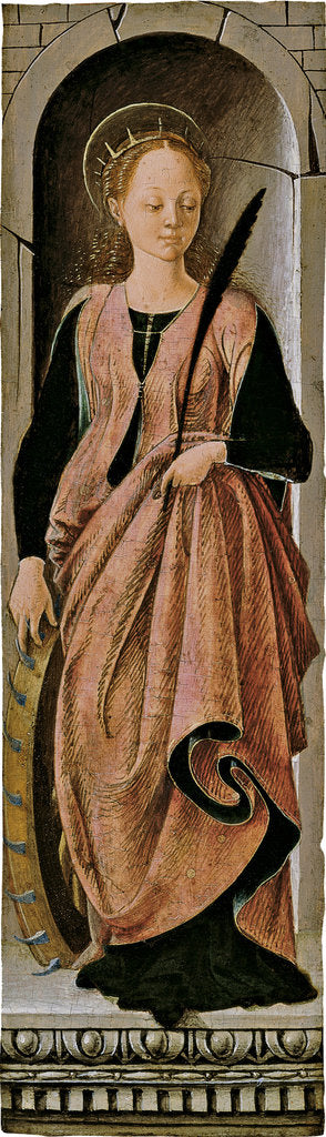 Detail of Saint Catherine by Francesco del Cossa