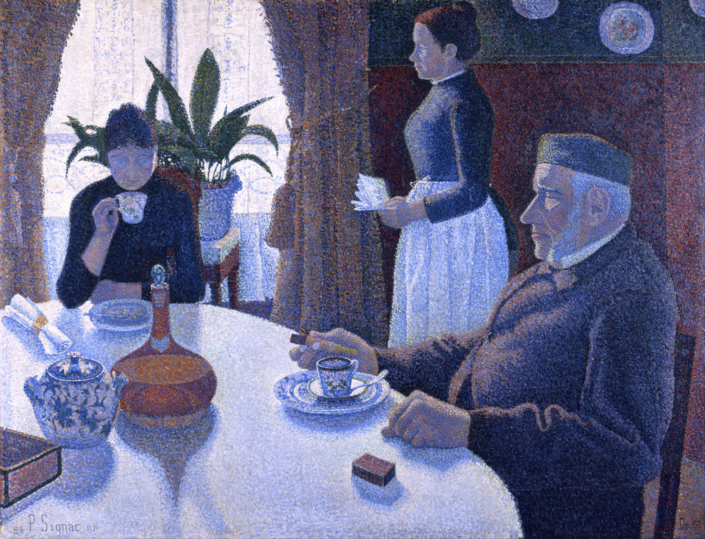 Detail of Breakfast by Paul Signac