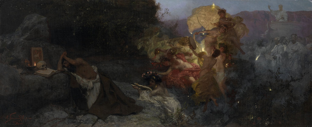 Detail of The Temptation of Saint Jerome by Henryk Siemiradzki