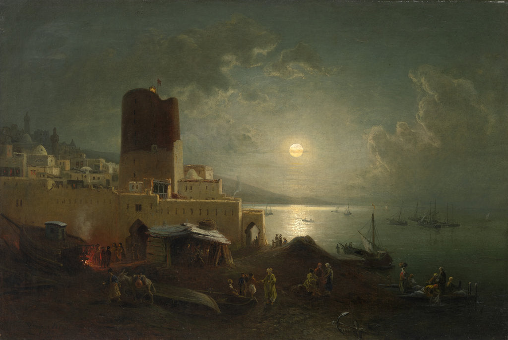 Detail of View of the Maiden Tower in Baku by Paul von Franken