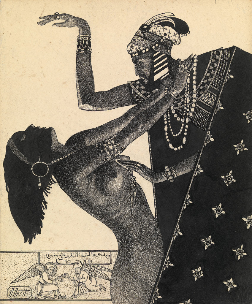 Detail of Illustration to the Book One Thousand and One Nights by Alexander Petrovich Apsit