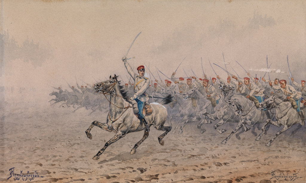 Detail of Charge of the Cavalry by Ivan Petrovich Pryanishnikov