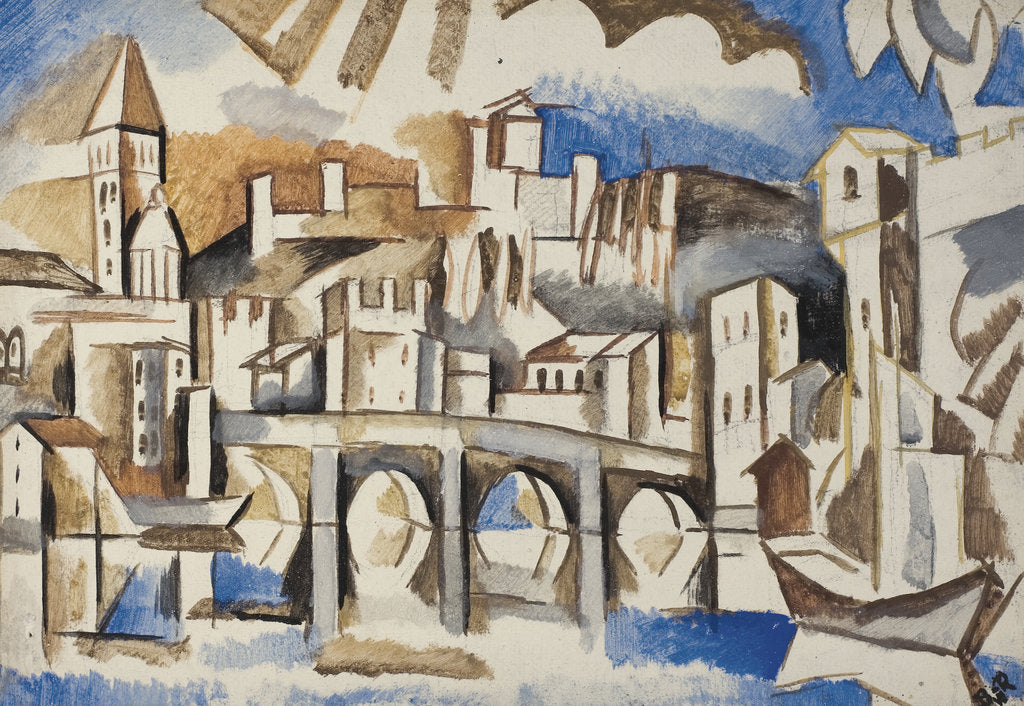 Detail of The Bridge by Vladimir Davidovich Baranov-Rossiné