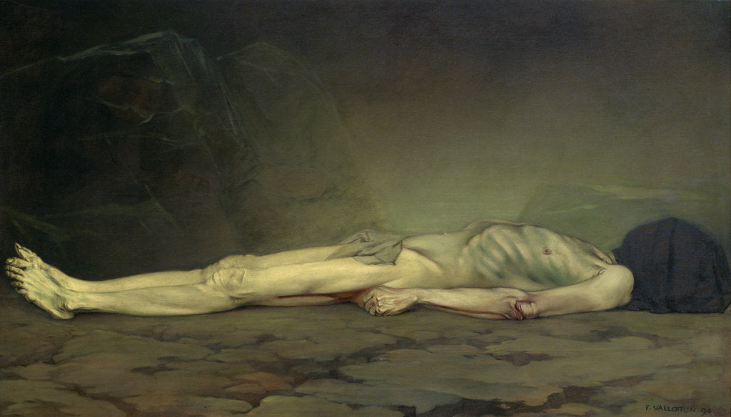 Detail of The Corpse by Felix Edouard Vallotton
