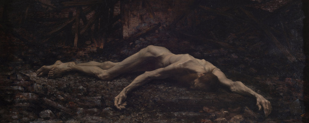 Detail of Job by Auguste Levêque