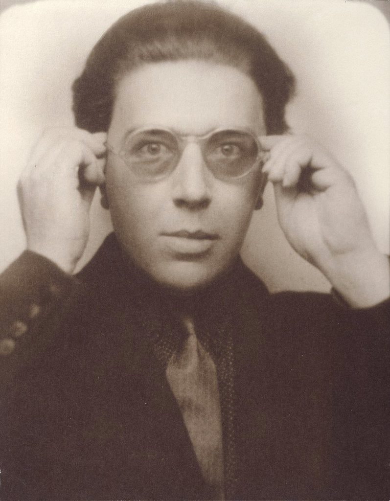 Detail of Andre Breton with glasses by Anonymous