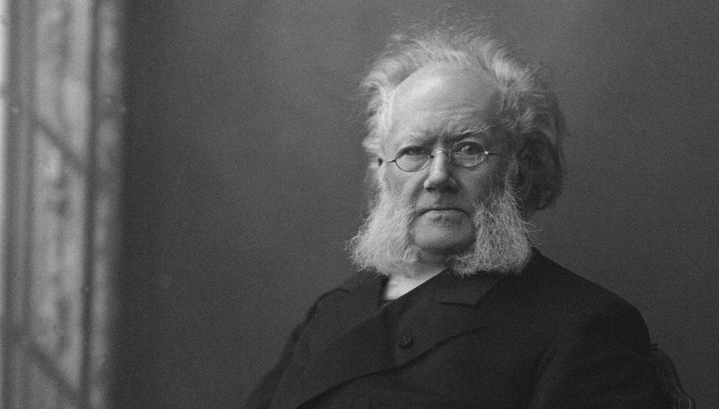 Detail of Portrait of Henrik Ibsen by Anonymous