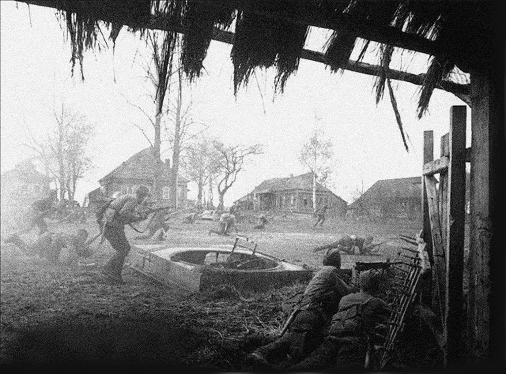 Detail of The Soviet army counter-attacks. Late October, 1941. Tarutino, Kaluga region by Anonymous