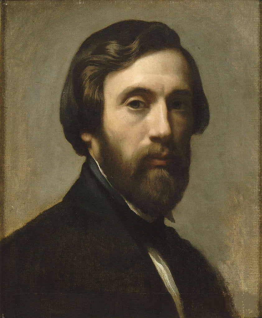 Detail of Self-Portrait, 1841 by Charles Gleyre