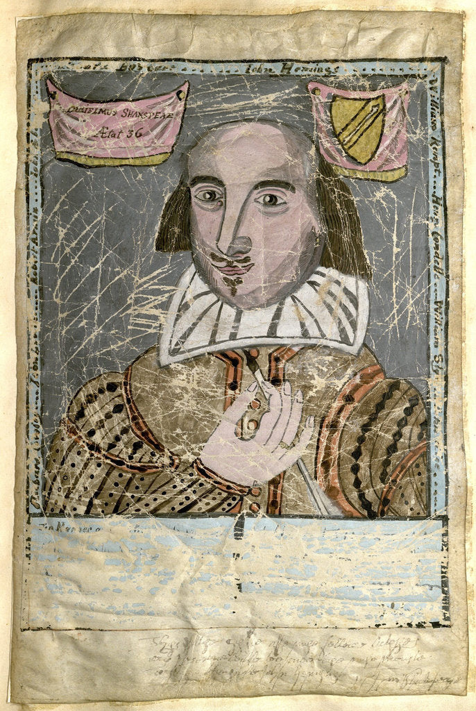 Detail of William Shakespeare, 1794-1813 by William Henry Ireland