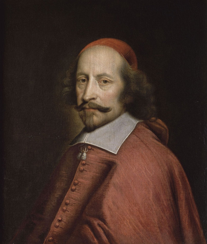 Detail of Portrait of Cardinal Mazarin, 1661 by Pierre Mignard