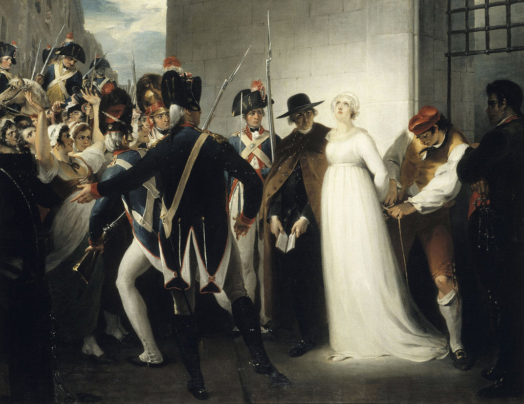 Detail of Marie Antoinette Being Taken to Her Execution on 16 October 1793, 1794 by William Hamilton