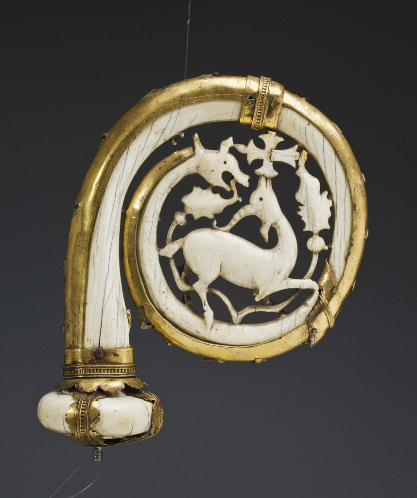 Detail of Head of a Crosier with the Depiction of the Lamb, 11th-12th century by West European Applied Art