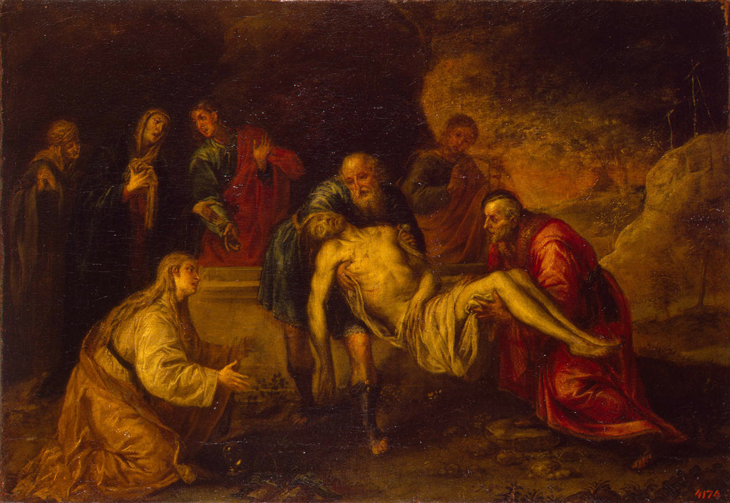 Detail of The Entombment of Christ, Between 1640 and 1650 by Antonio de Pereda y Salgado