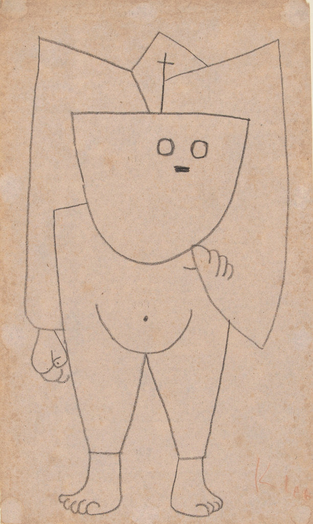 Detail of Christian ghost (Christliches Gespenst), 1939 by Paul Klee