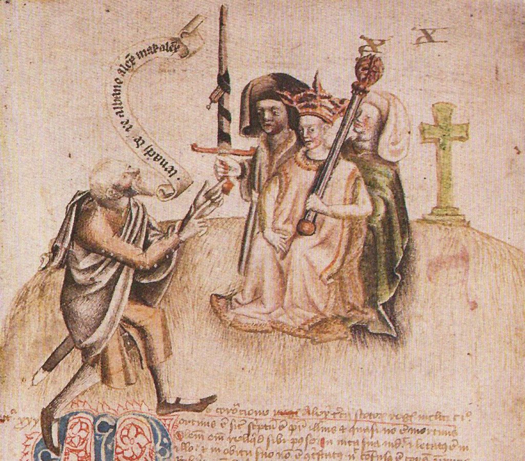 Detail of Coronation of King Alexander III on Moot Hill, Scone by Anonymous