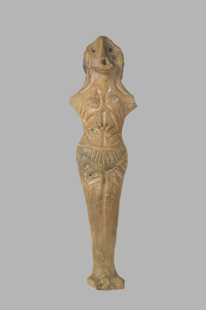 Detail of Female Figurine, 3950-3500 B.C by Prehistoric Russian Culture