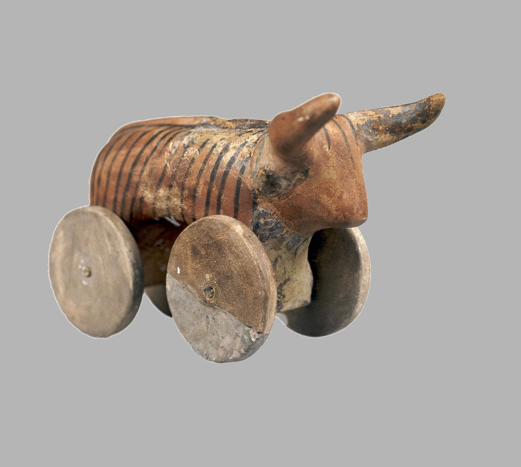 Detail of Zoomorphic Statuette with Wheels, 3950-3500 B.C by Prehistoric Russian Culture
