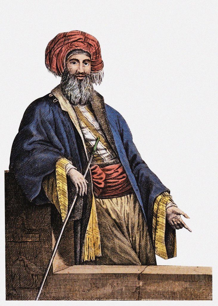 Detail of Giovanni Battista Belzoni Frontispiece from Viaggi in Egitto ed in Nubia, 1825 by Anonymous