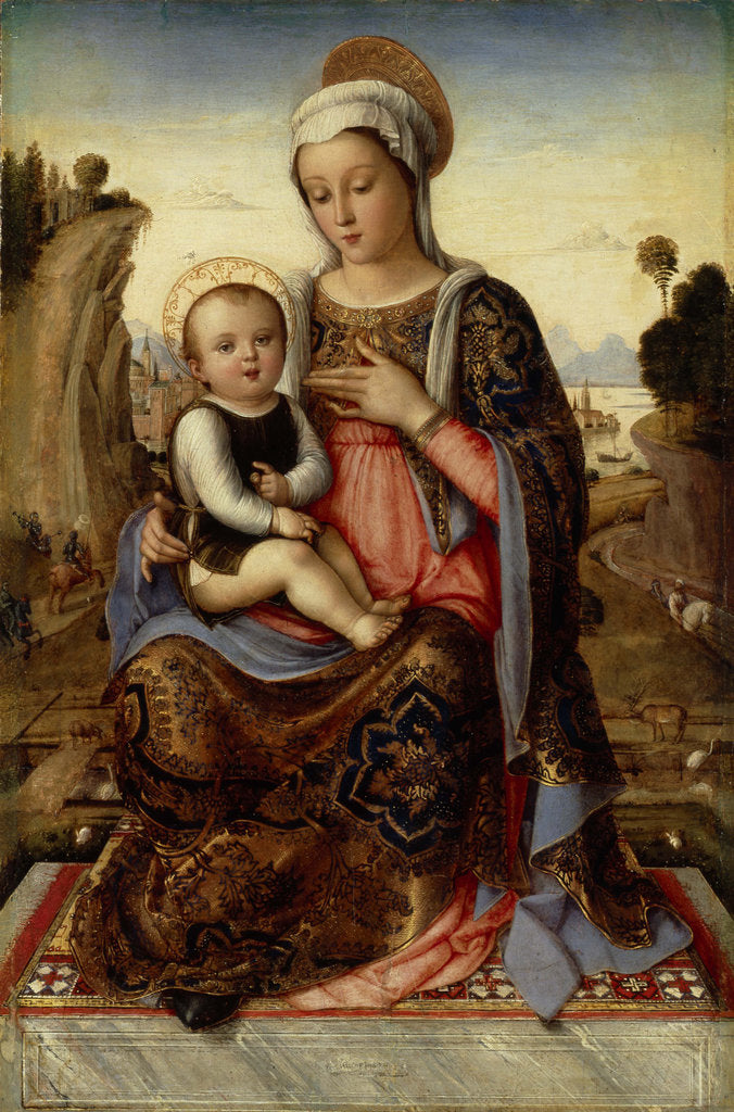 Detail of Virgin and Child, Late 15th cen by Anonymous