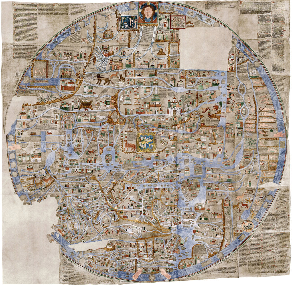 The Ebstorf Map, c. 1300 by Anonymous master