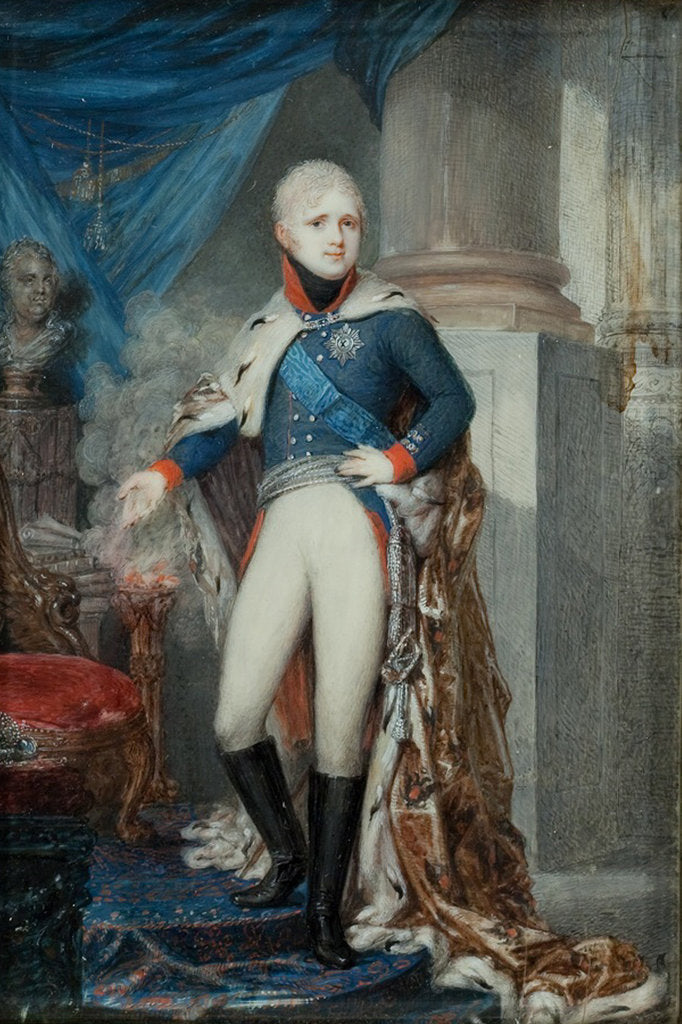 Detail of Portrait of Emperor Alexander I, Early 1800s by Jean Gerin