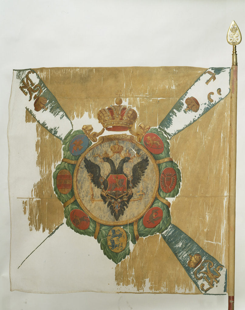 Detail of Flag of the Semenovsky Life-Guards Regiment, 1762 by Banners and Standards Flags