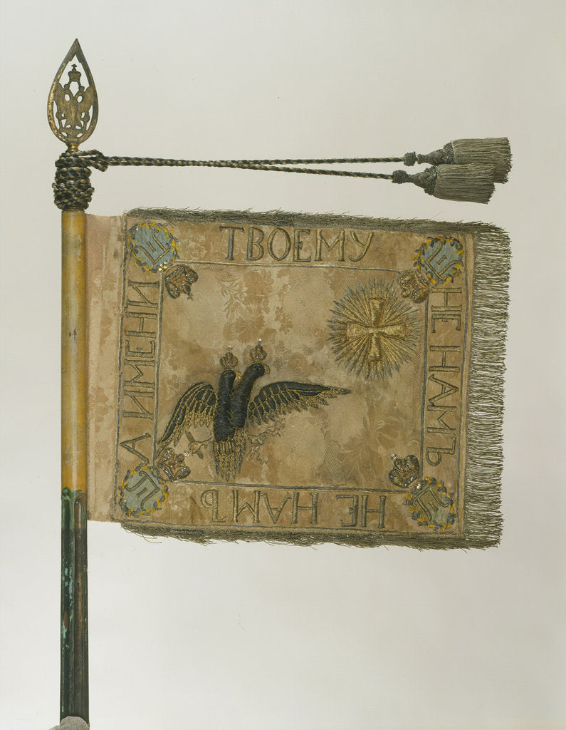 Detail of Standard of the His Majestys Life-Guards Cuirassier Regiment, 1800 by Banners and Standards Flags