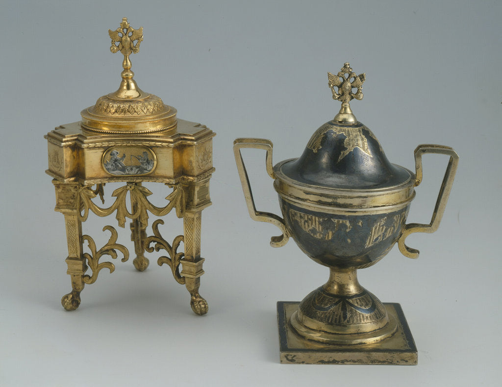 Detail of Presentation Salt Cellars, 1787 by Anonymous master