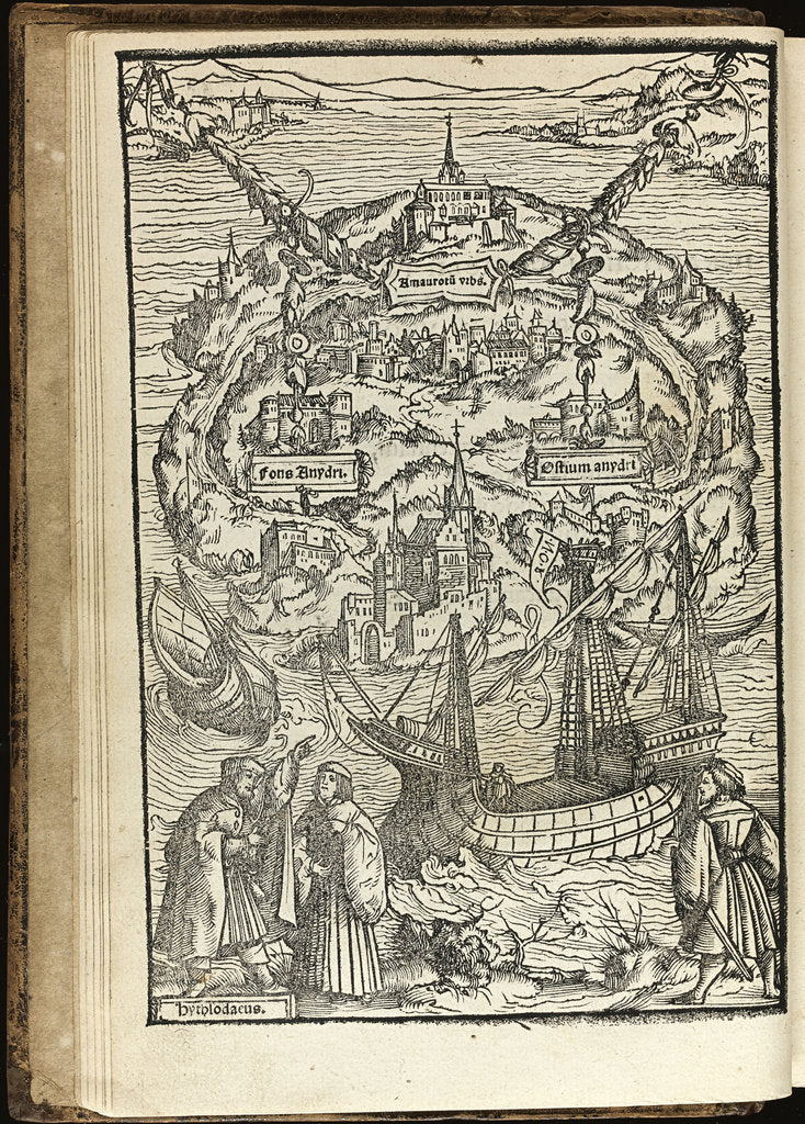 Detail of Utopia by Thomas More, 1518 by Ambrosius Holbein