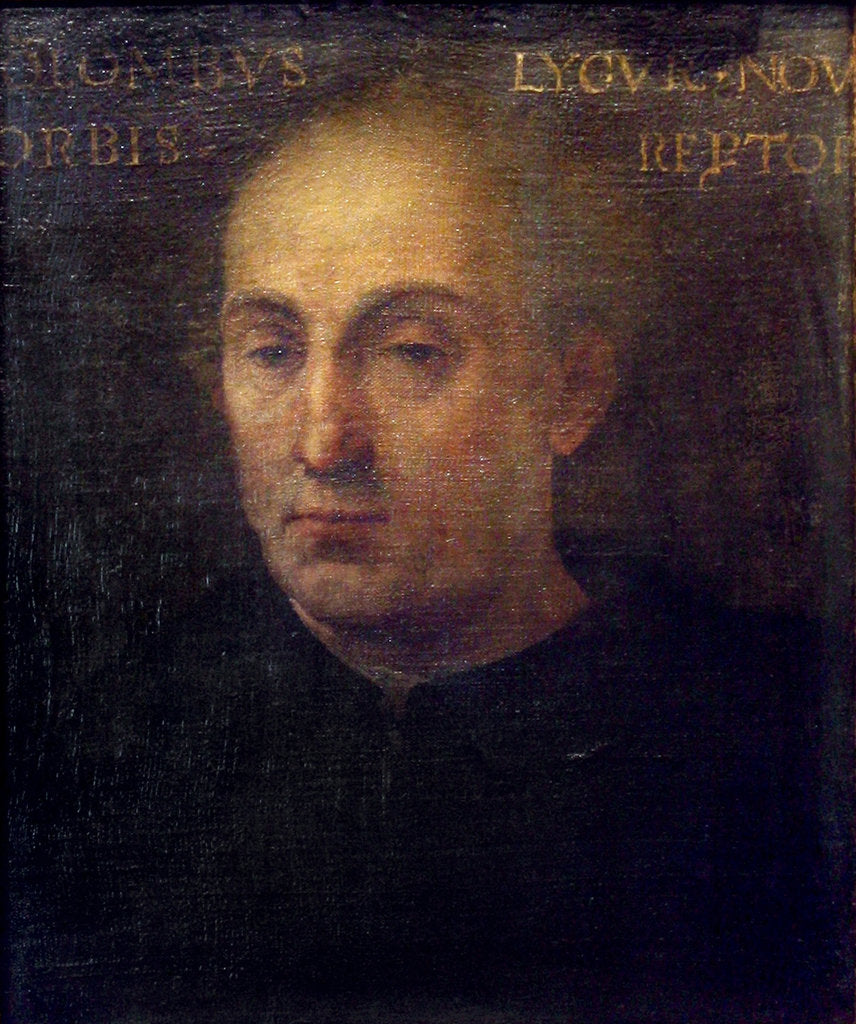 Detail of Portrait of Christopher Columbus, 1556 by Cristofano Dell'Altissimo