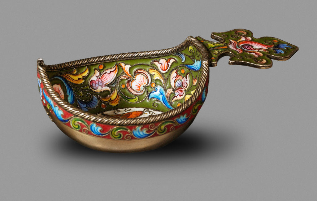 Detail of Kovsh (drinking vessel or ladle), Between 1899 and 1908 by Fyodor Rückert