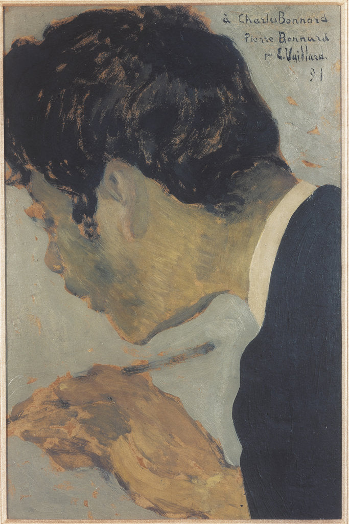 Detail of Portrait of Pierre Bonnard, 1891 by Édouard Vuillard