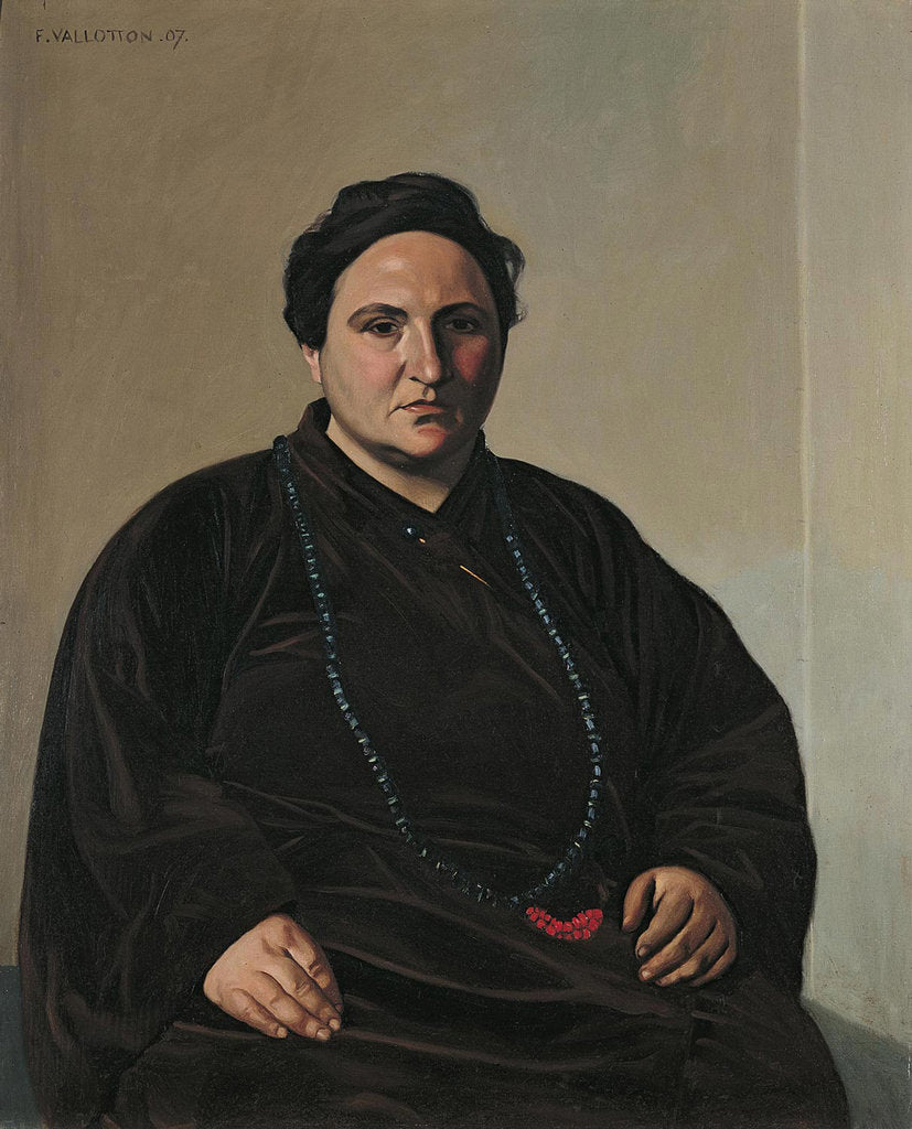 Detail of Gertrude Stein, 1907 by Felix Edouard Vallotton