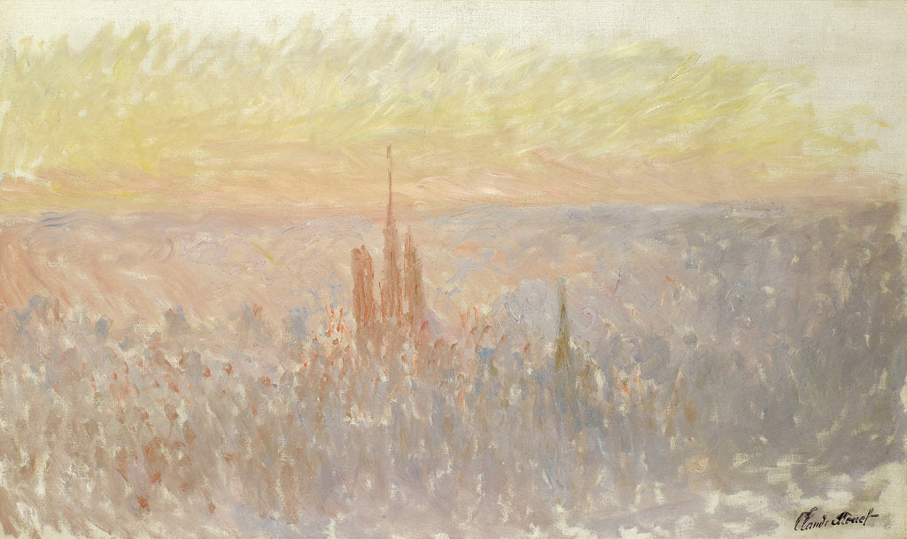 Detail of View of Rouen, 1892 by Claude Monet